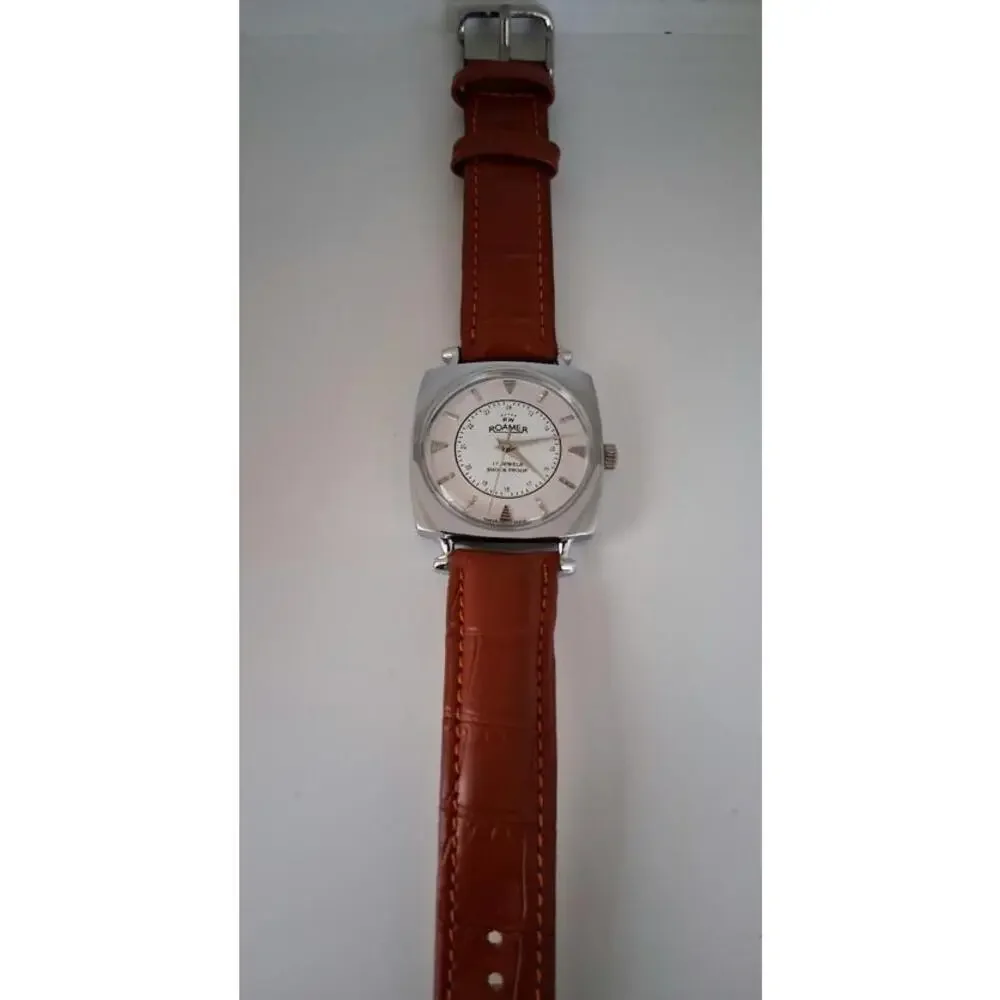 💁🏽‍♂️‎ Vintage Roamer Men's Leather Mechanical Watch RARE
